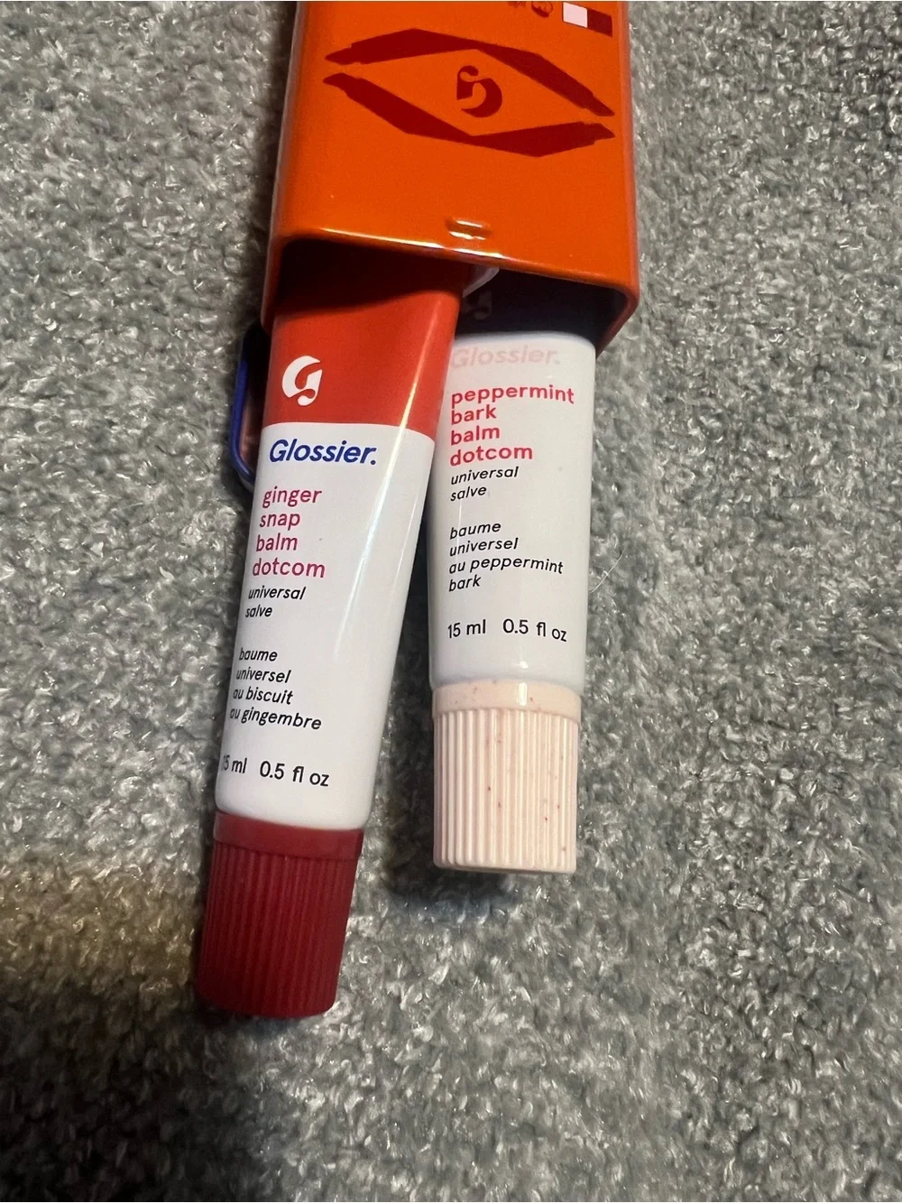 Glossier Lip Balm Duo — Sugar + Spice